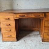 Old solid wood desk