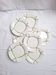 Assiettes plates St Amand modèle Bayonne blanc vert et noir
