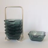 Set of ashtrays, Wagenfeld, WMF