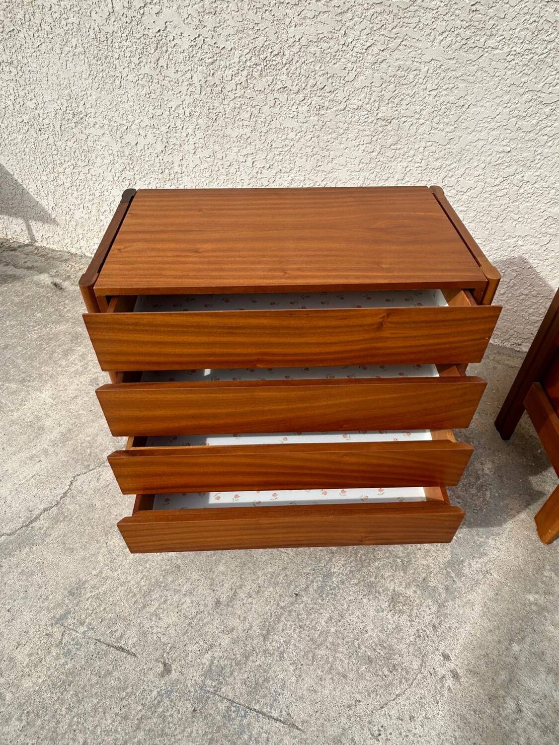 Pair of vintage wooden chests of drawers