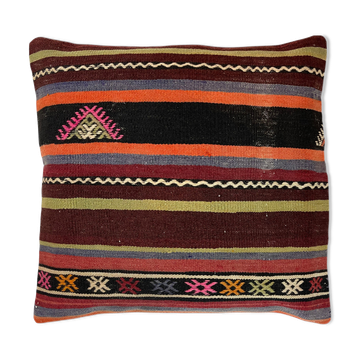 Housse de coussin turque KIlim vintage, 60x60 cm