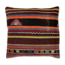 Vintage turkish kilim cushion cover, 60x60 cm