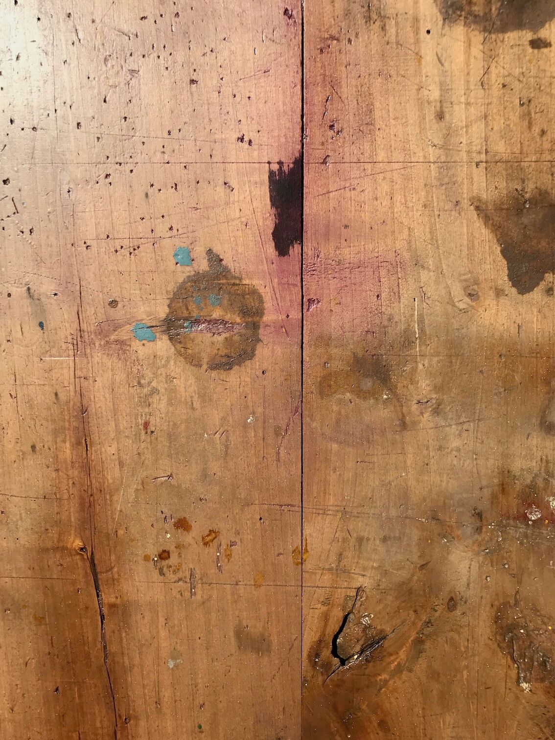 Vintage pine farm table