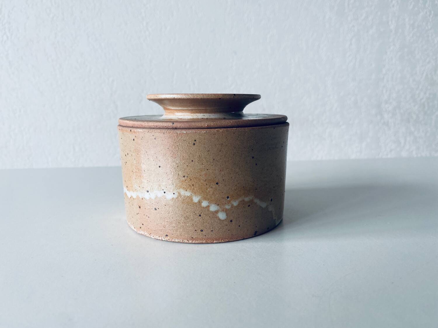 Water butter dish or Breton stoneware butter dish