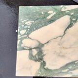 Old vintage gilded side table with marble top