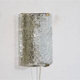 1970 wall lamp in brass and glass