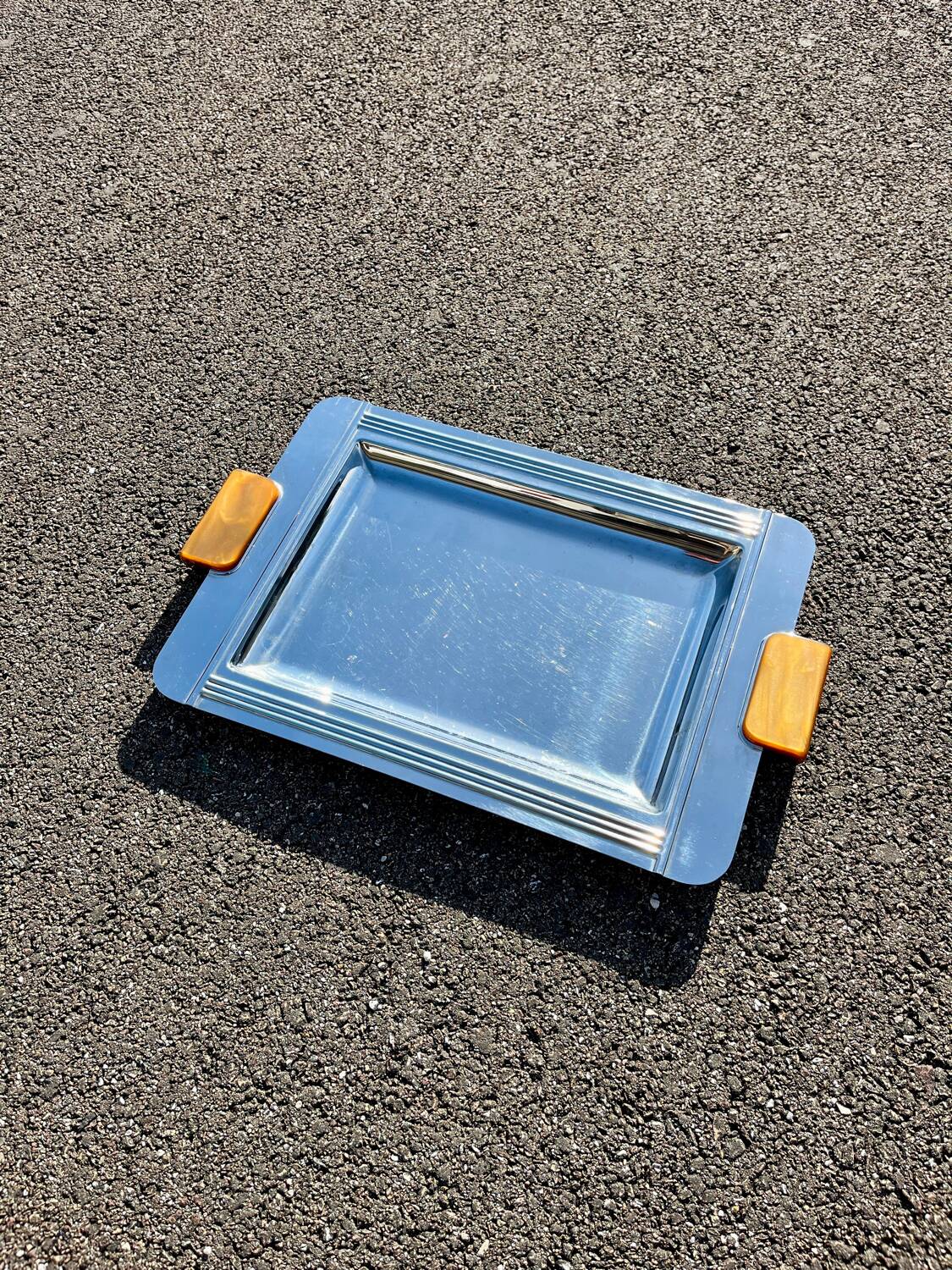 Greco mirror tray Jean Couzon art deco style