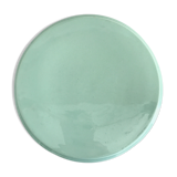 Mint green earthenware underside