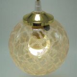 Gold glass pendant light