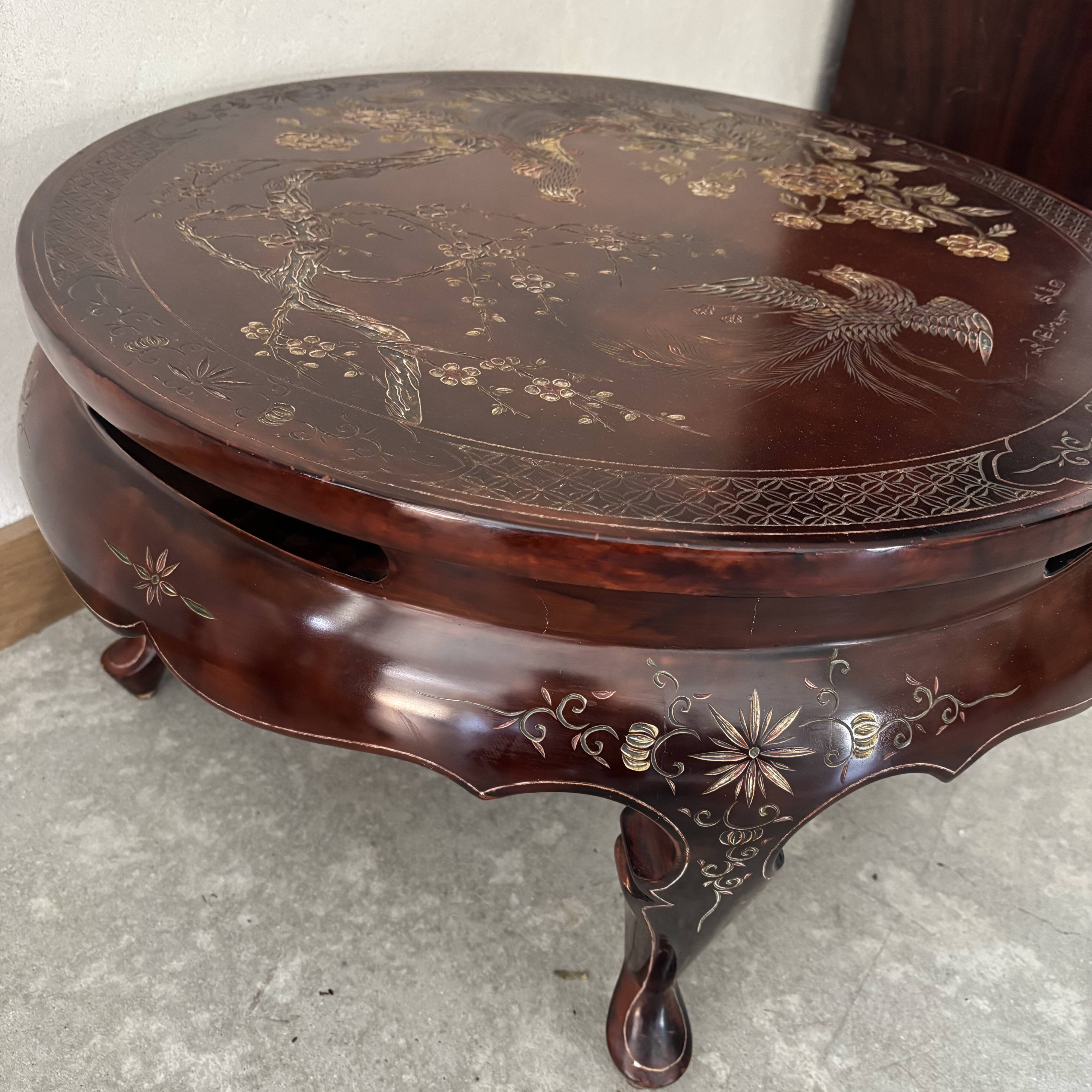 Table basse ronde en bois