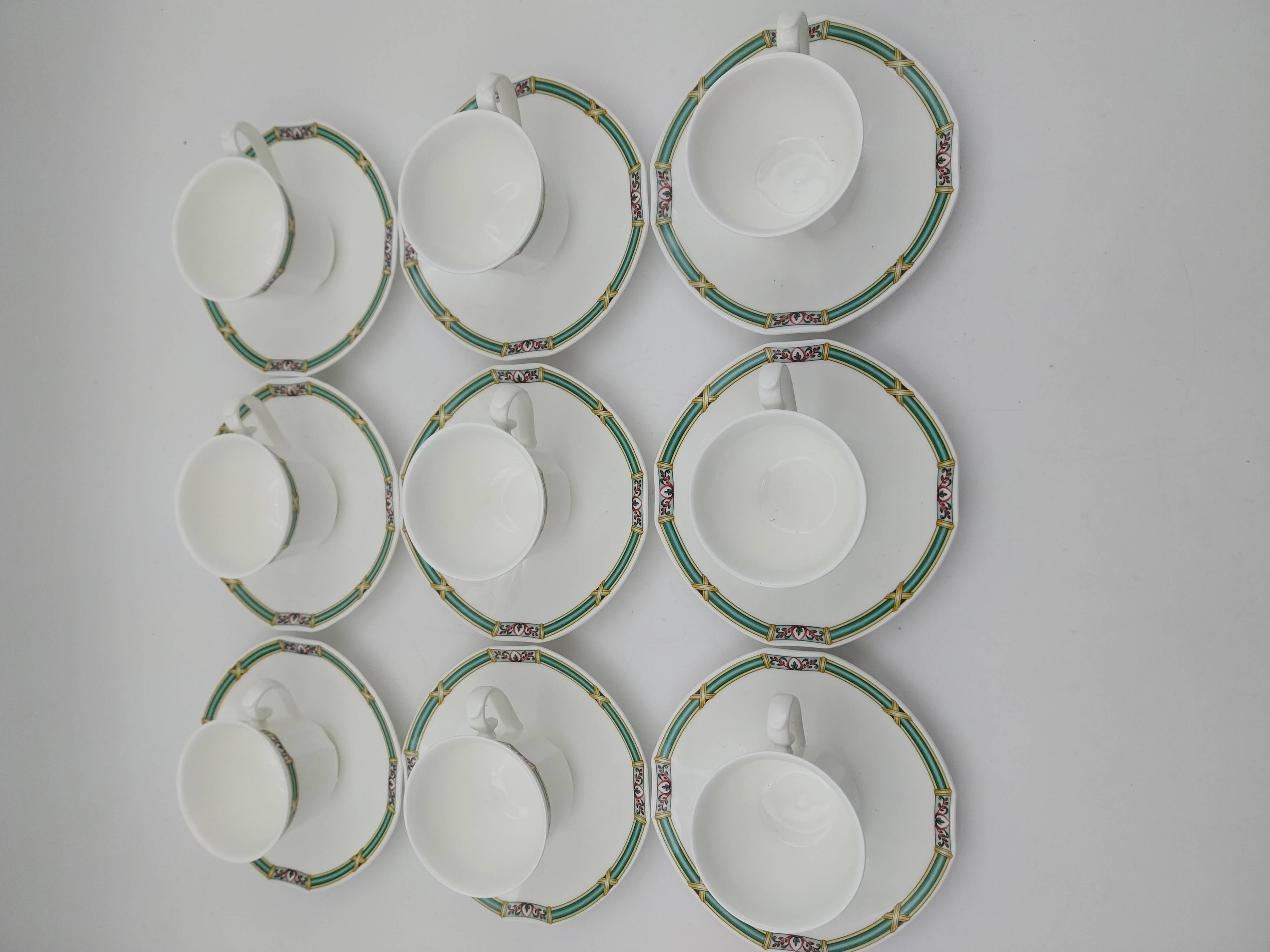 9 Tasses et soucoupes Orofino Villeroy Boch
