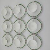 9 Villeroy Boch Orofino cups and saucers