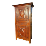 Armoire 2 portes , 1 tiroir chéne 19 éme