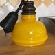 Lustre vintage en verre orange