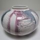Vase west germany ceramic with projected decoration design 70s