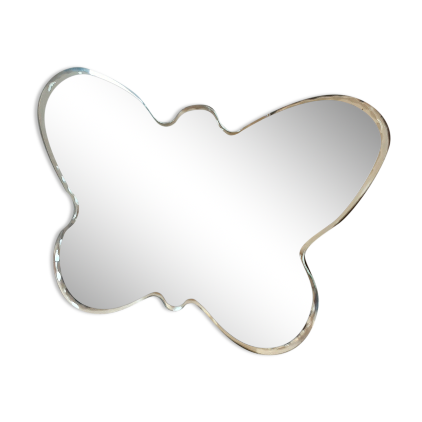 Beveled mirror to be put down vintage 24 X 17 cm