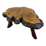 Large tree trunk coffee table by Frank Armich Canada