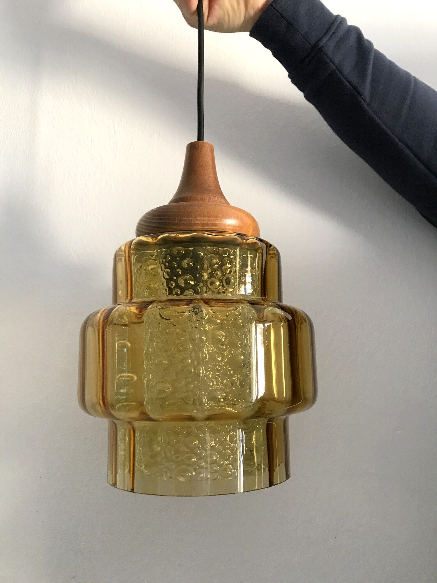 Vintage Scandinavian pendant lamp 60s Carl Fagerlund