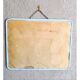 Miroir de barbier contour bleu 30 x 24cm