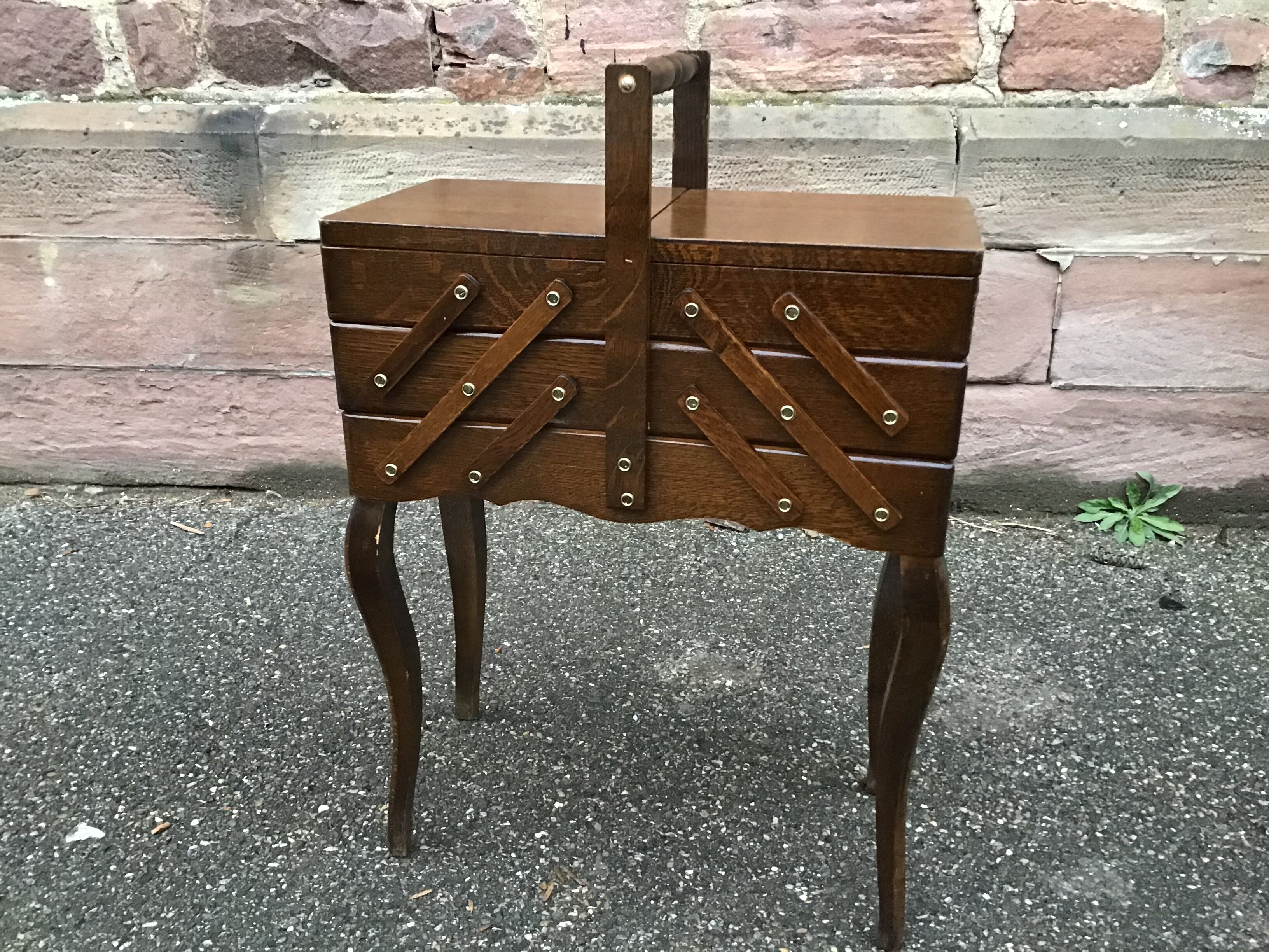 Vintage sewing basket