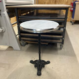 Bistro table with zinc top