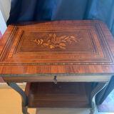 Napoleon 3 marquetry and bronze side table