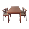 Table danoise 60's et 6 fauteuils de table