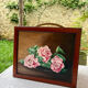 Tableau peinture à l’huile 3 roses G.Facchinetti