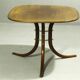 Table d'appoint en bois cintré, Allemagne, années 1950