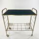 Hi_Fi furniture, brass and black velvet, circa 1970