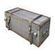 Wooden military transport trunk