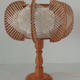 Wooden bedside lamp