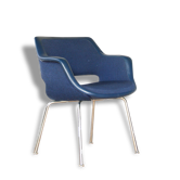 Armchair 60s blue shadow