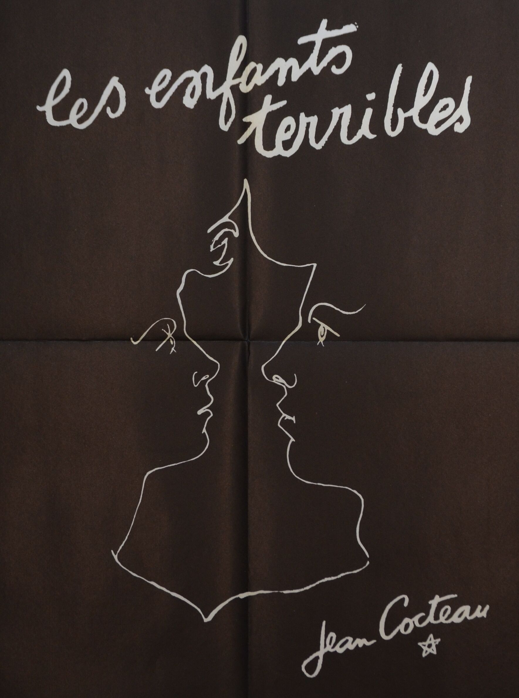 Original movie poster "The Terrible Children" 1950 Cocteau