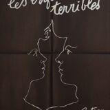 Original movie poster "The Terrible Children" 1950 Cocteau