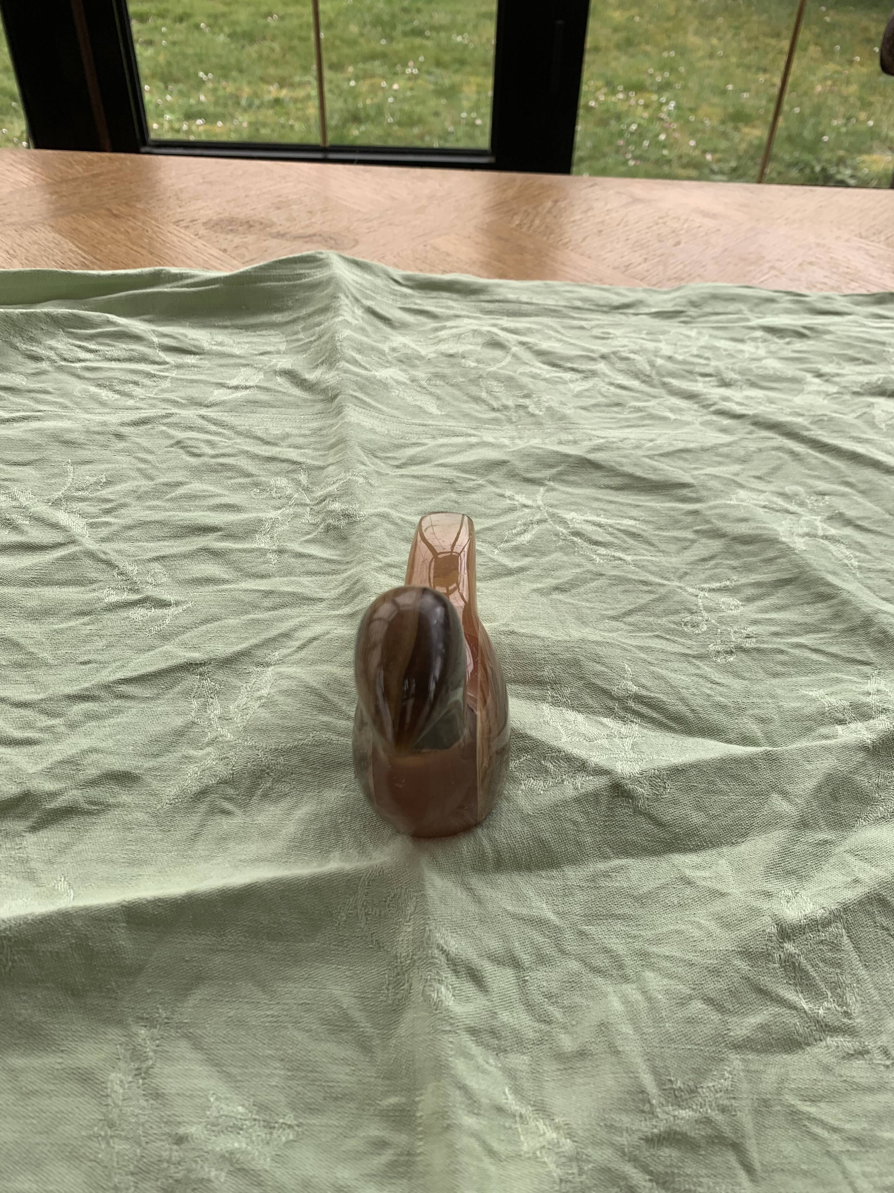 Bird paper press in onyx collector's stone