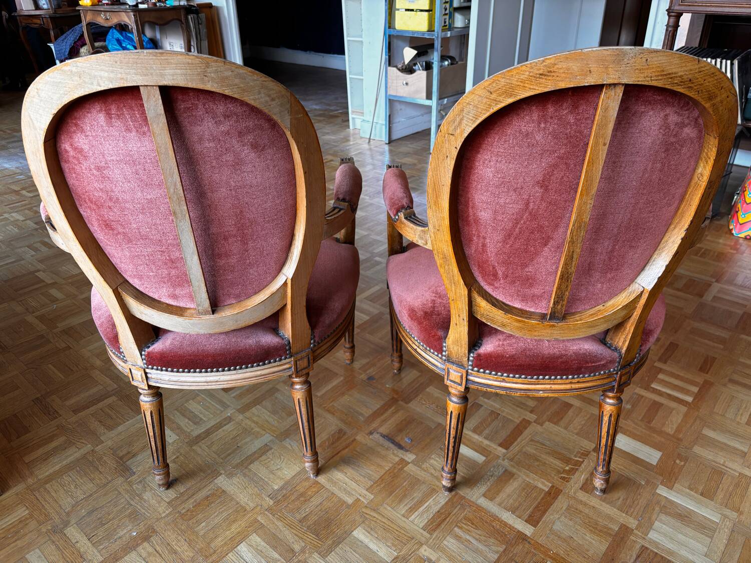Pair of classic armchairs