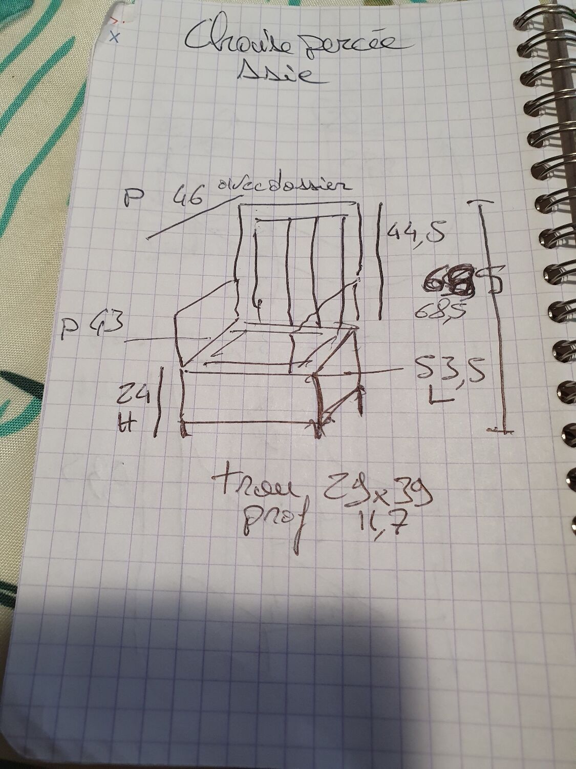 Chaise de dame de cour chinoise