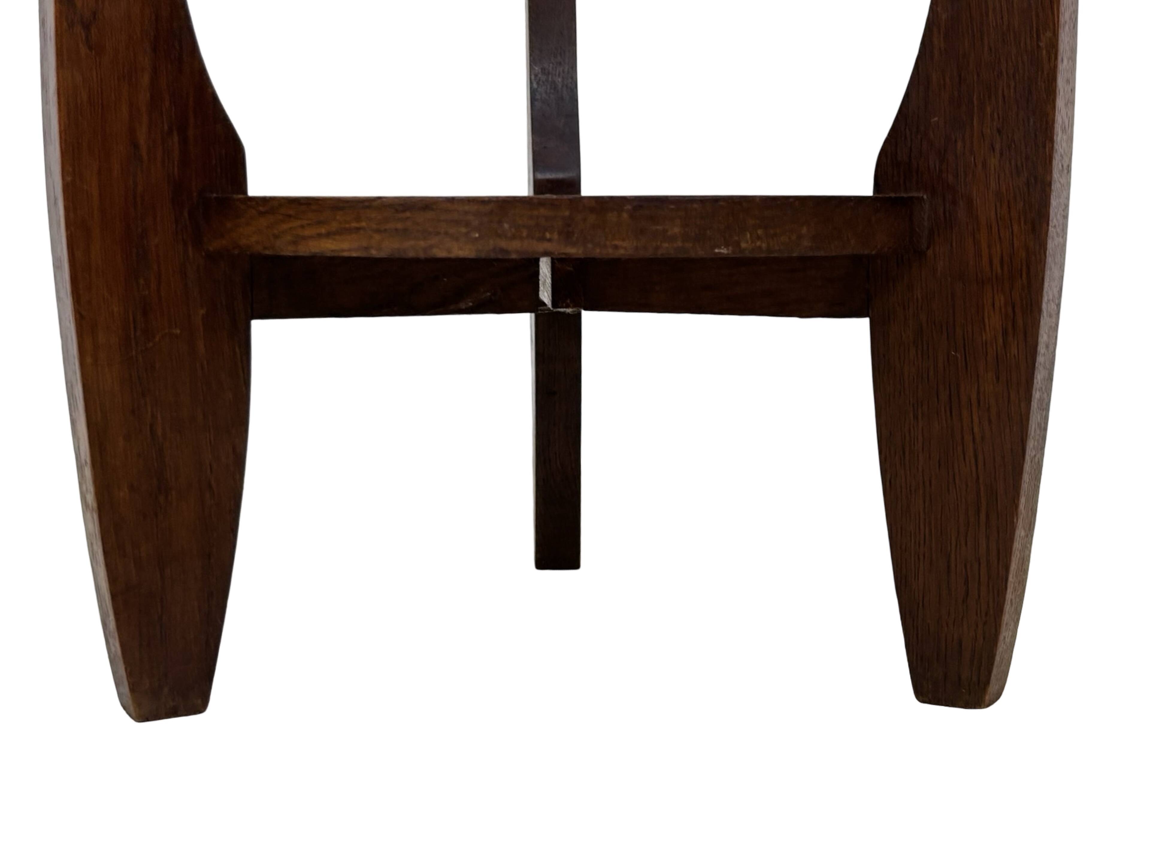 Art Deco Side Table Plant Table Oak 1950s Design