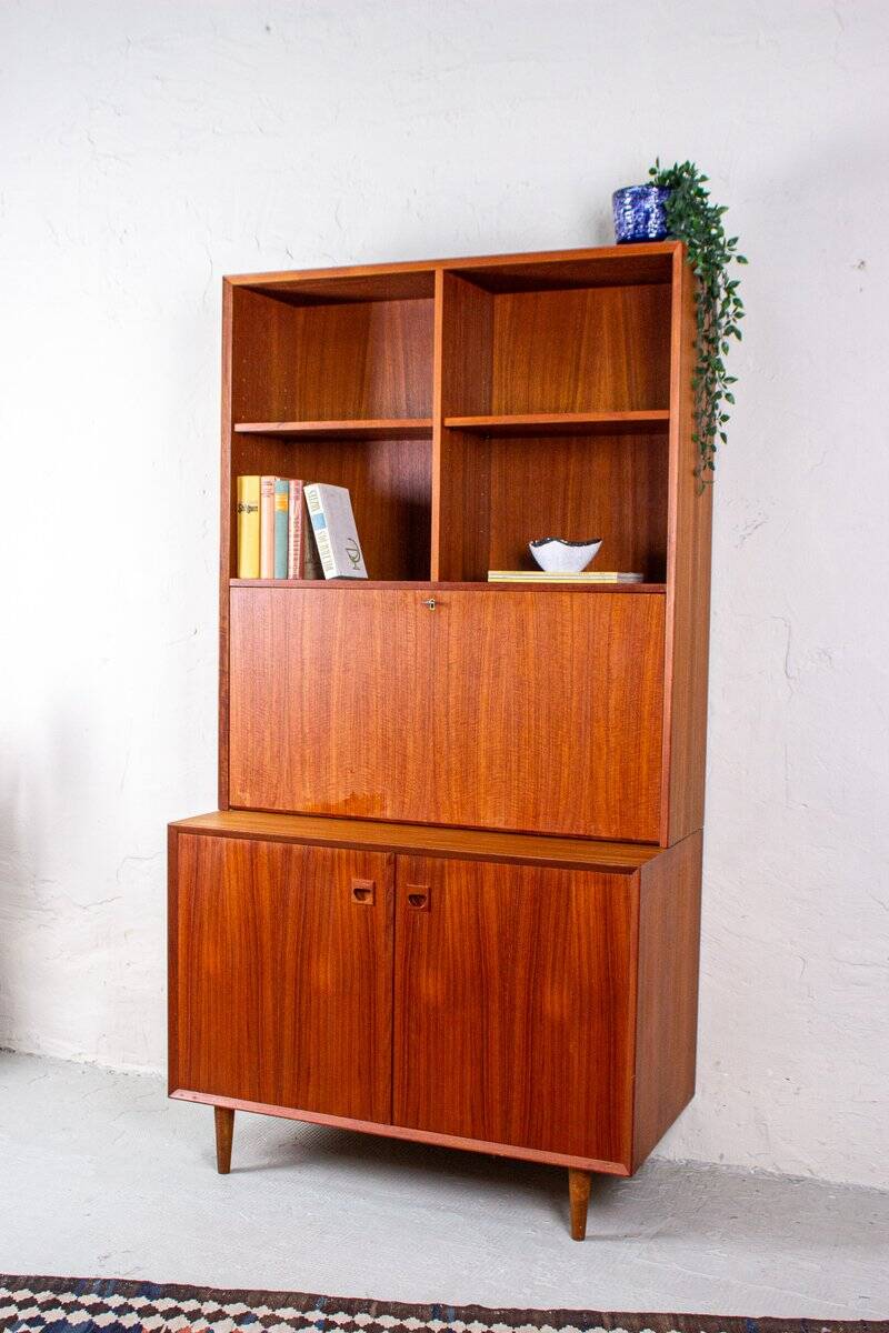 Secrétaire Vintage en Teck par Erik Brouer, Danemark, 1960s