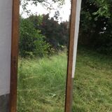 Miroir cadre en bois (porte de meuble ancien)