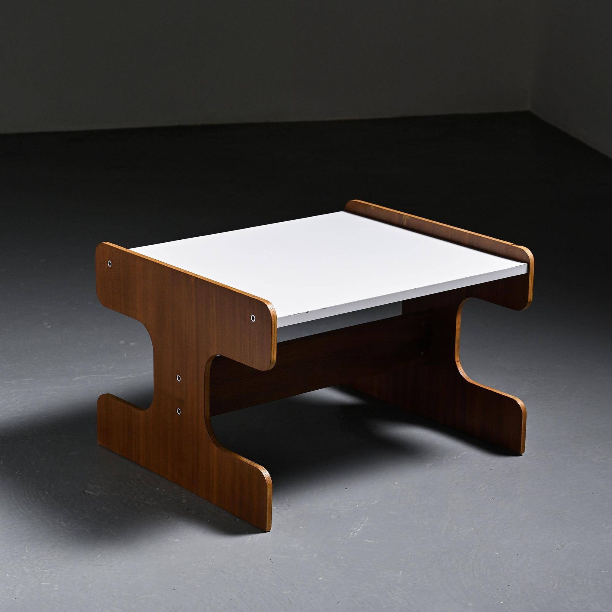 Plywood and laminate coffee table, Negroni, circa 1970