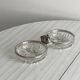 Double cut glass bowl