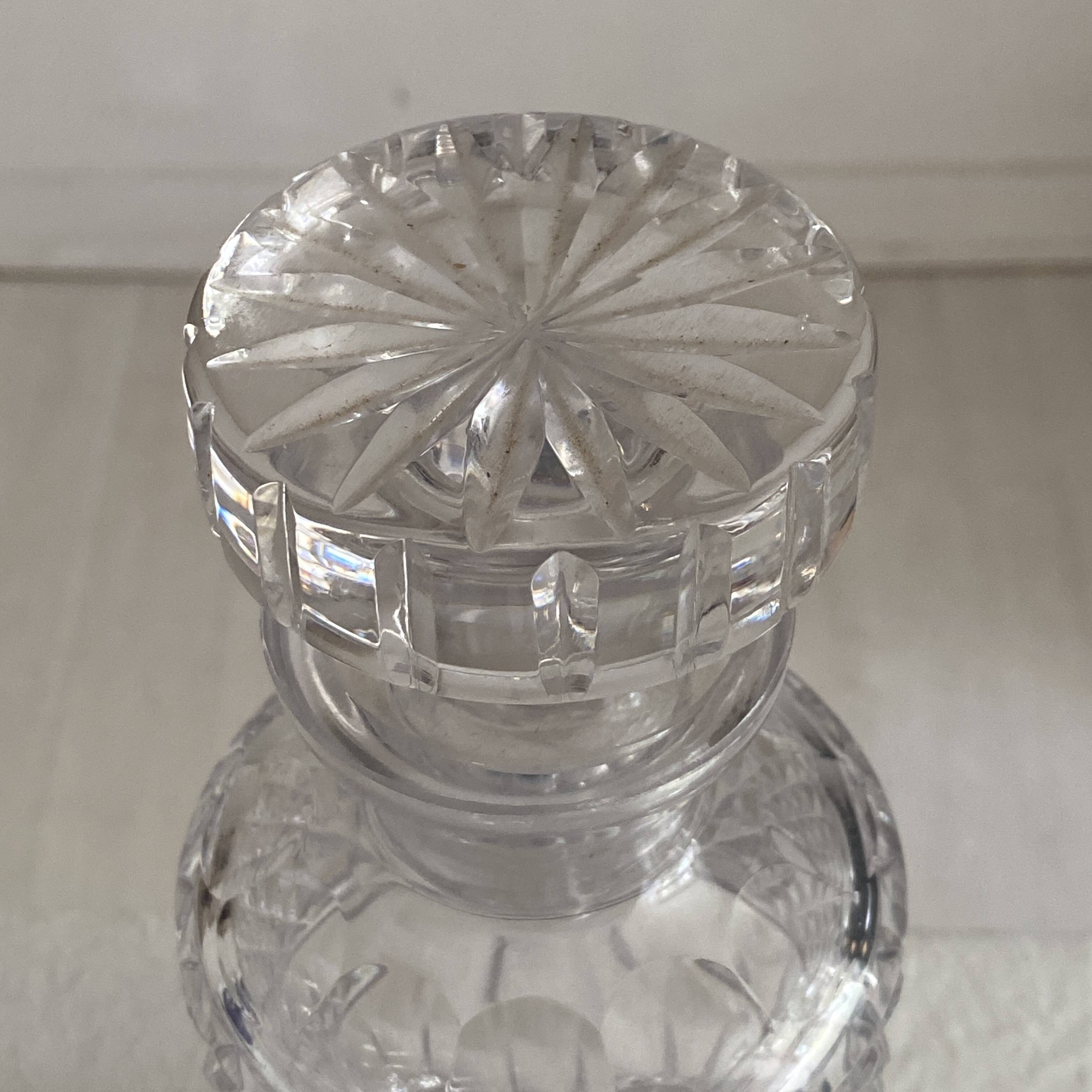 Vintage 1970's Baccarat crystal whisky carafe