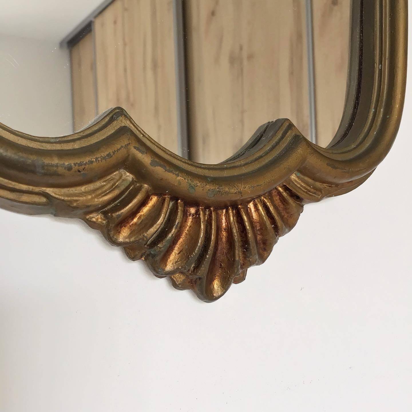 Golden vintage mirror