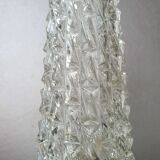 Art Deco France bedside lamp, brass with glass shade, '30s