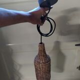 Wicker chandelier