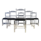 Lucite or plexi dining chairs, 1970s - set of 6