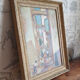 Painting on wood 50X38 cm gilded frame