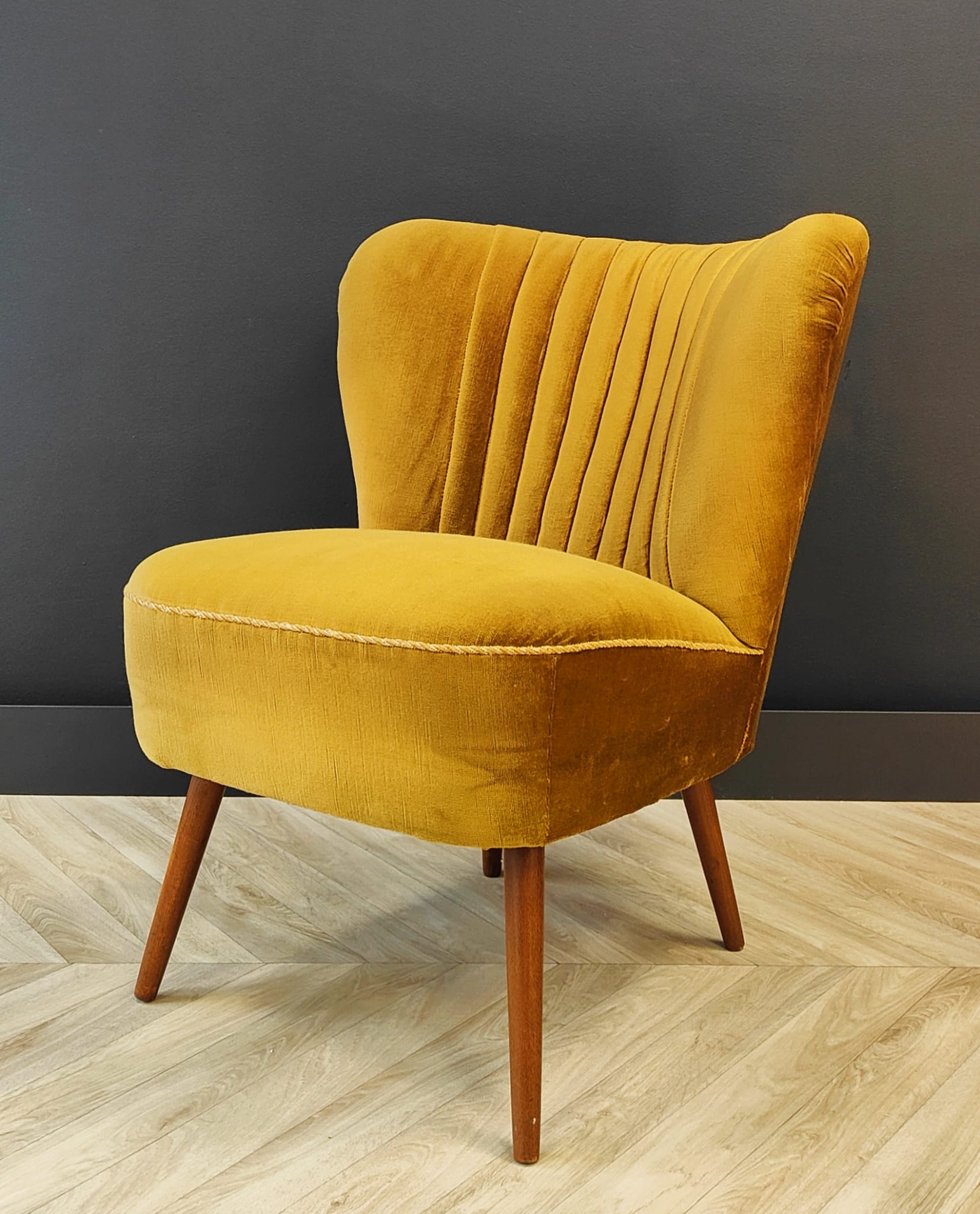 Mid century cocktail chair vintage